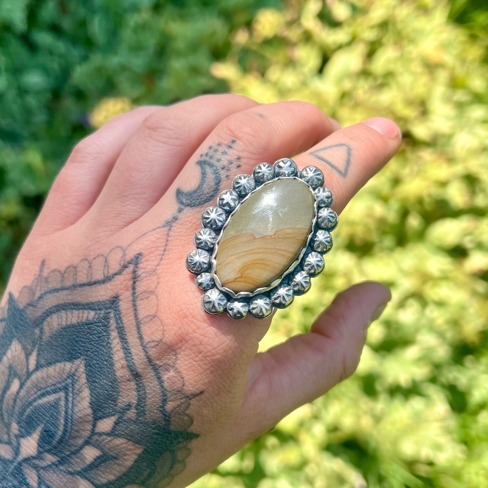 Picture Jasper Statement Ring - image 2